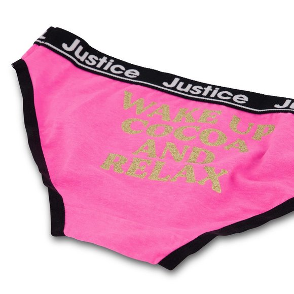 New Justice Girls Soft Cotton Bikini Underwear 6-Pack Christmas Buffalo Plaid - Picture 3 of 16